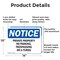Signmission Private Property No Parking Trespassing OSHA Notice Sign, Aluminum, 14in W x 10in L, 2PK OS-2PACK-NS-A-1014-L-17839 - alternate 6